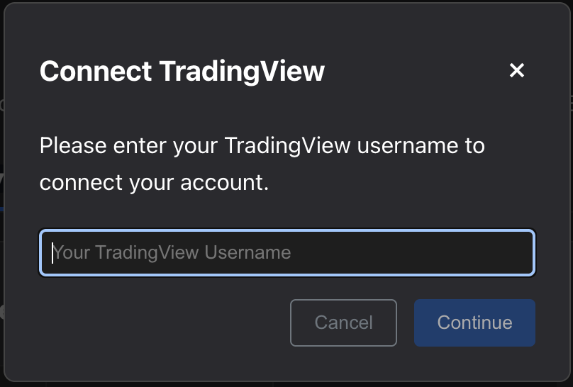 Connect TradingView Modal